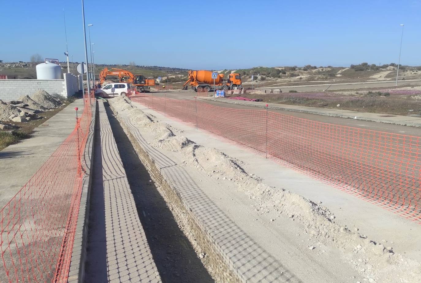 Obras del soterramiento del cableado