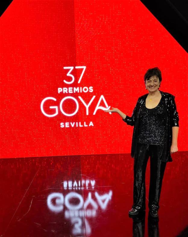Carmen Sánchez, la representación trujillana en la última gala de los Premios Goya