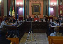 Última sesión plenaria celebrada en el Ayuntamiento de Trujillo.
