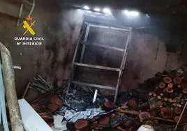 Rescatada una mujer de un incendio en su vivienda en Madroñera