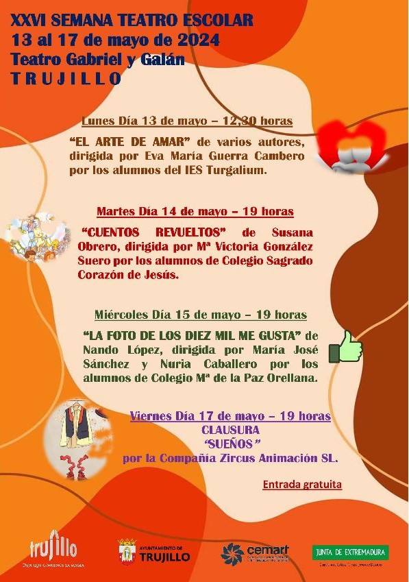La Semana del Teatro Escolar acogerá a tres centros educativos y una compañía