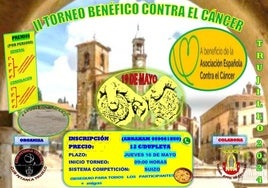 El II torneo benéfico contra el cáncer de petanca será el 19 de mayo
