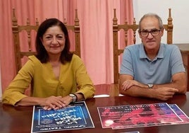La concejala de Cultura, Consuelo Soriano, junto con el director de la Escuela Municipal de Musica, Juan Francisco Mateos