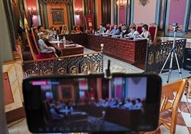 Sesión plenaria celebrada hace unos días