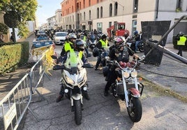 Participantes en la ruta motera