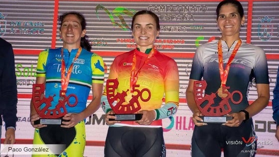 La ciclista trujillana Cristina Barrado, subcampeona de España en su categoría