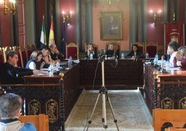 Integrantes de la corporaión municipal en el Ayuntamiento