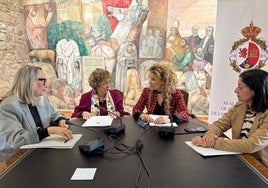 Las responsables en la presentación de este nuevo proyecto.