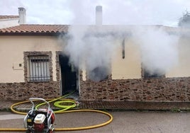 La vivienda afectada.