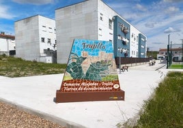 La estructura situada junto a la carretera de La Cumbre