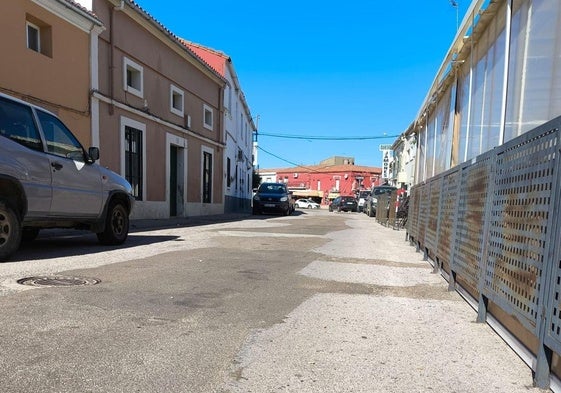 Zona con parches de la Ronda de la Piedad