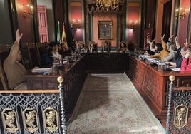 Una de las votaciones en una de las últimas sesiones plenarias.