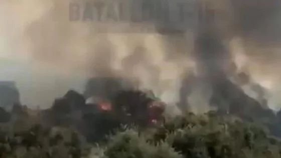 Un incendio forestal obliga a activar el nivel 1 de peligrosidad