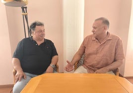 José Antonio Redondo y el hondureño Héctor Mendoza, ayer.