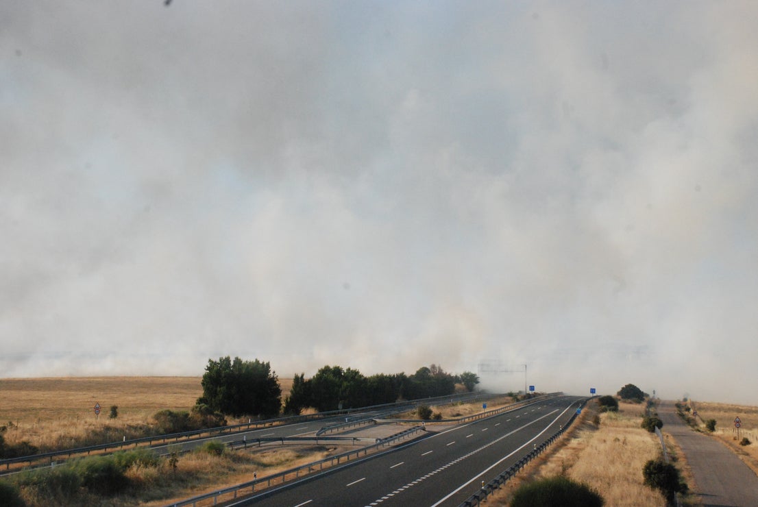 El incendio de este miércoles mantuvo en vilo a muchos vecinos
