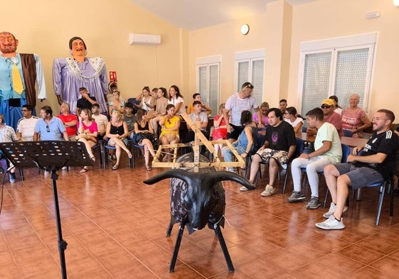 El toro de juego, en una reunión que se realizó el año pasado en Belén, tras la suspensión de la actividad