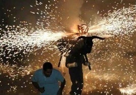 El toro de fuego de Belén