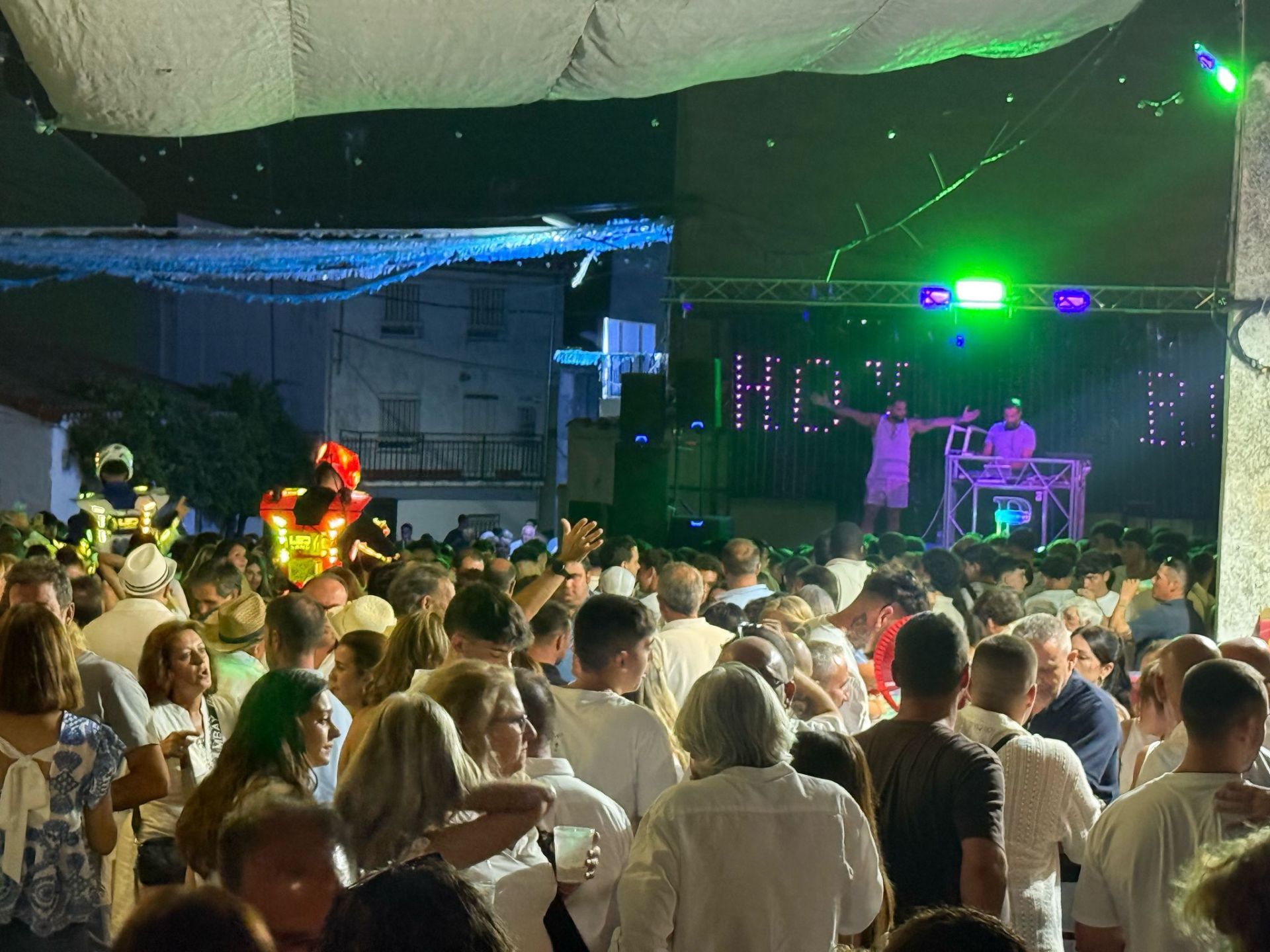 Participantes en uno de los eventos musicales.