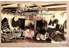 Los Coros y Danzas Virgen del Rosario celebrará sus 45 años con un festival el 26 de septiembre