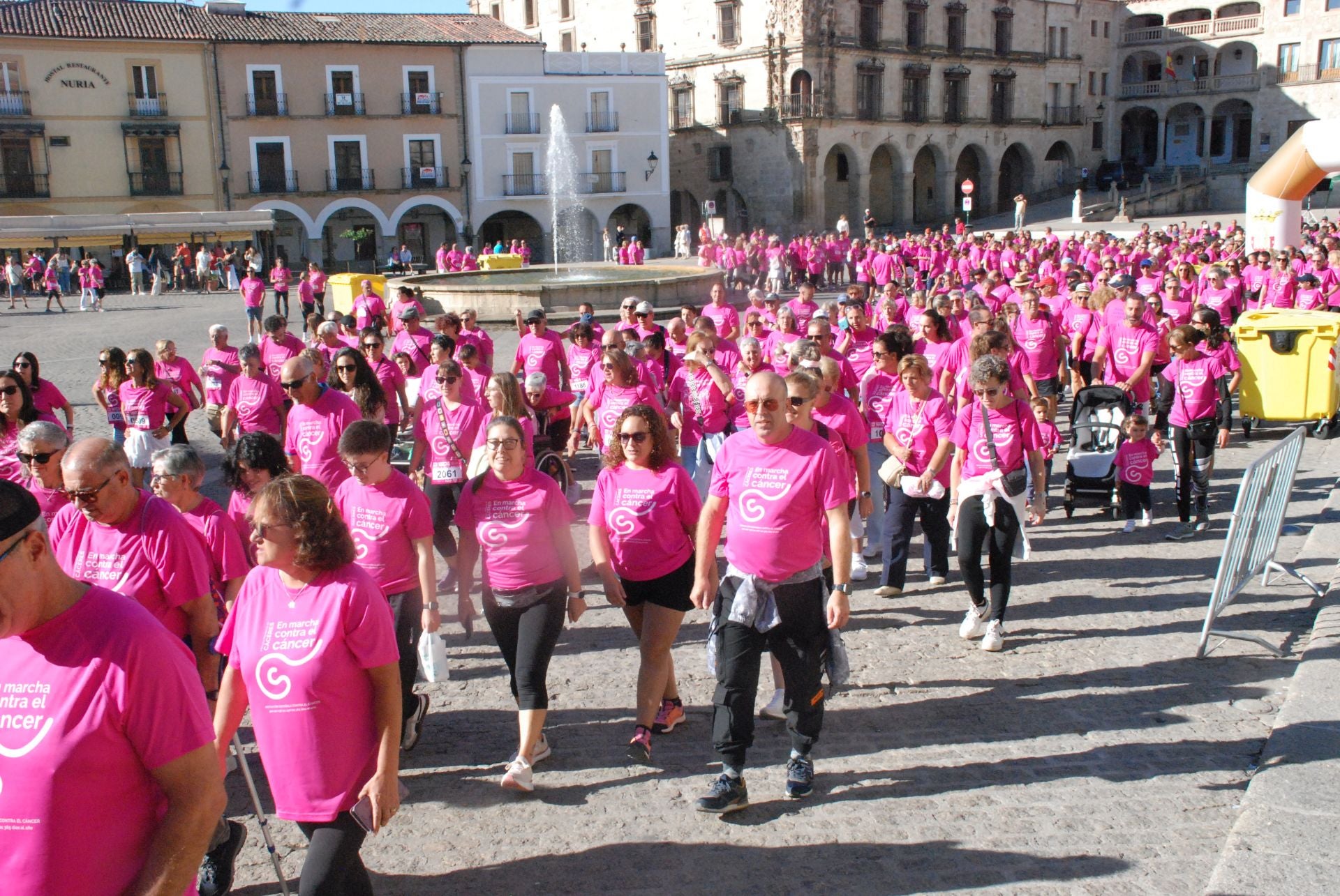 El rosa invade las calles para luchar contra el cáncer