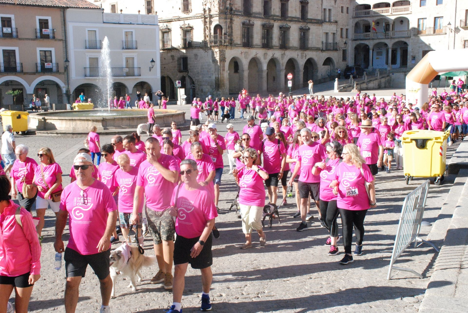 El rosa invade las calles para luchar contra el cáncer