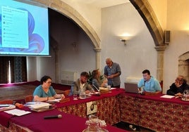 Un momento en la sesión celebrada este lunes