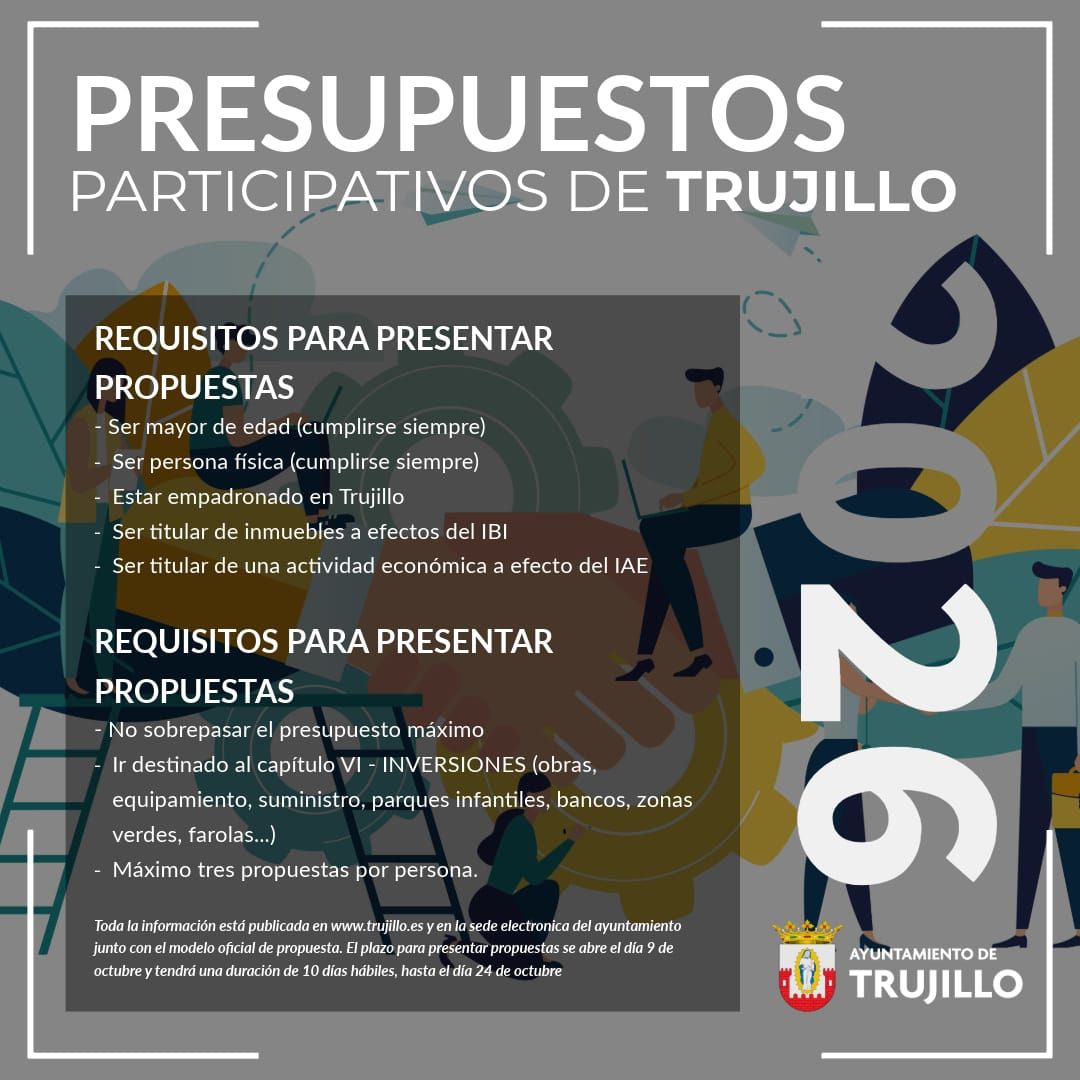 Abierto el plazo para presentar propuestas para los presupuestos participativos de 2026