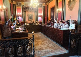 Sesión plenaria de ayer, con el voto a favor de todos los integrantes de la corporación.