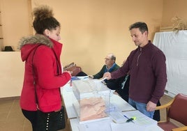 Un momento de la jornada electoral de este domingo.