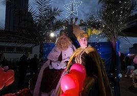 El rey Gaspar en la cabalgata de Reyes de una edición anterior.