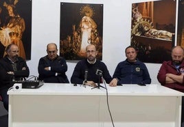 Representantes de la Junta de Cofradías.