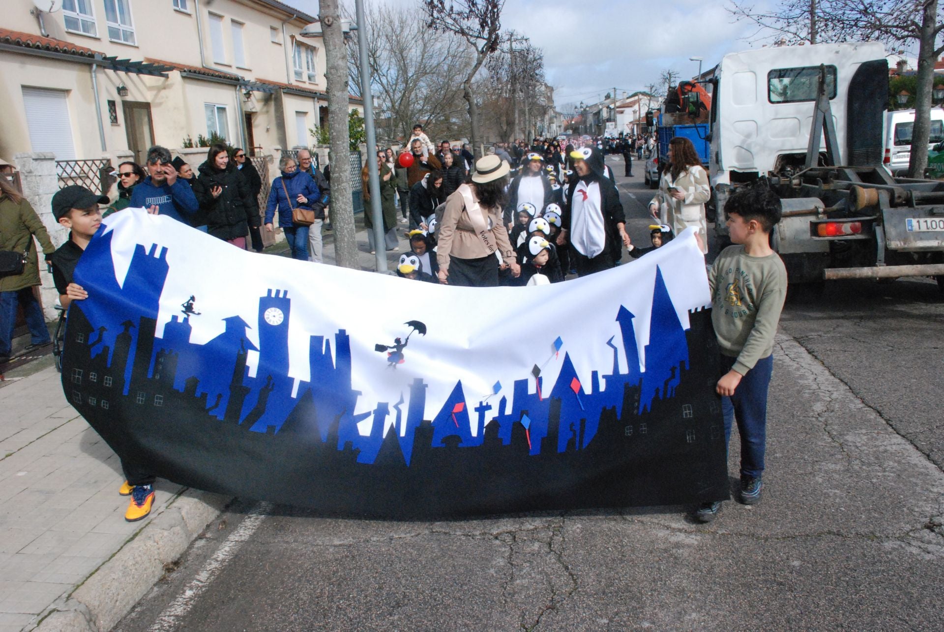 Mary Poppins en el desfile de Carnaval de Las Américas