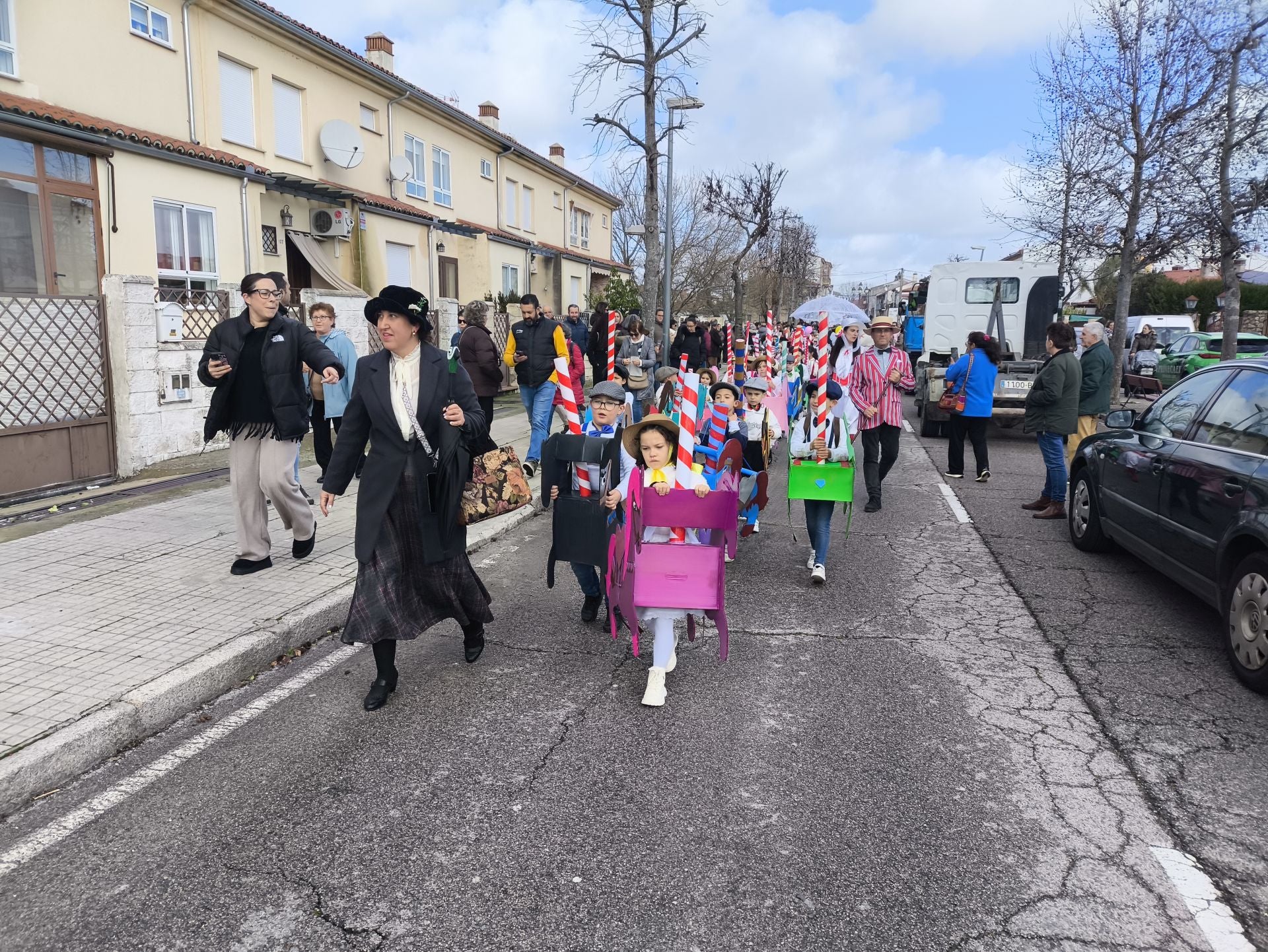 Mary Poppins en el desfile de Carnaval de Las Américas