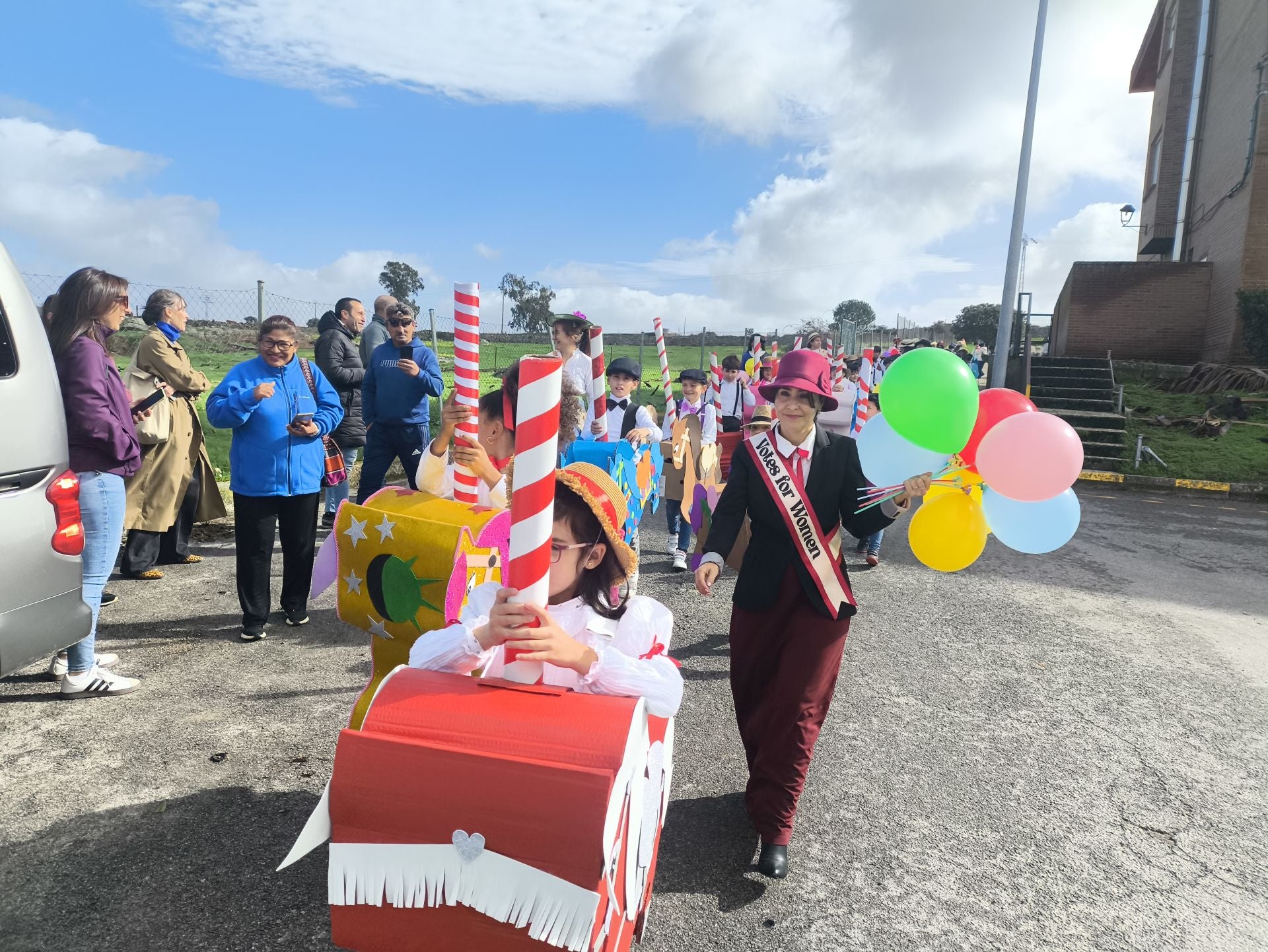 Mary Poppins en el desfile de Carnaval de Las Américas