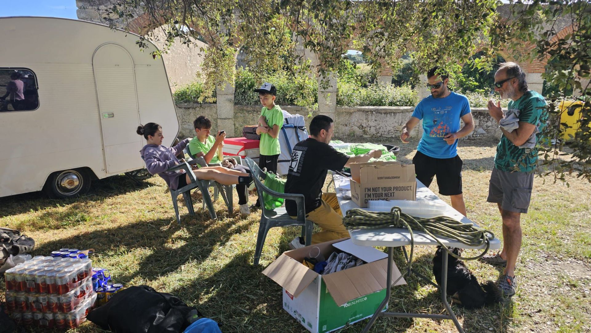 Gran convivencia del club de escalada El Berrocal