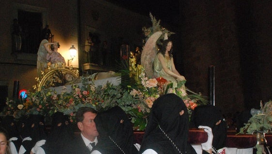 La imagen del Santo Sepulcro, en la Semana Santa trujillana.