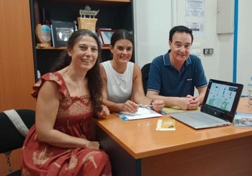 María Victoria Gómez, María Angeles Carretero y Jesús Gumiel.