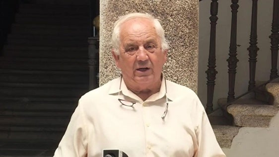 Jesús Domínguez, presidente de la Hermandad de Dontantes de Sangre en Cáceres