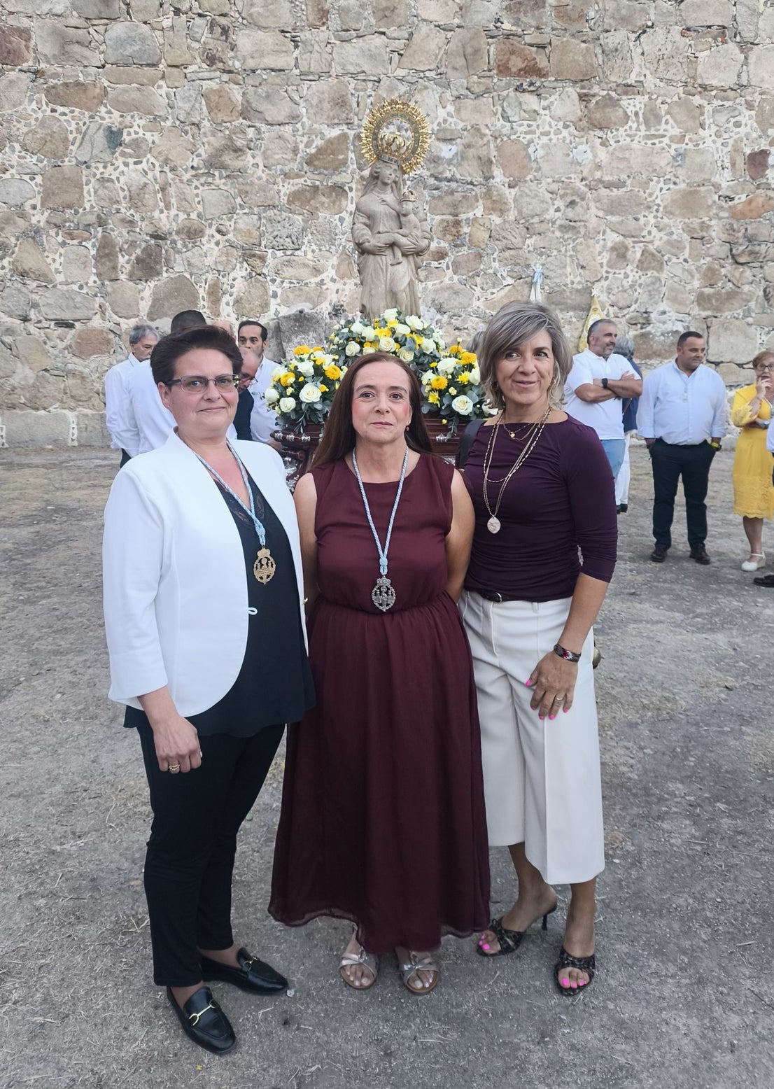 La Patrona llega a la iglesia de San Martín