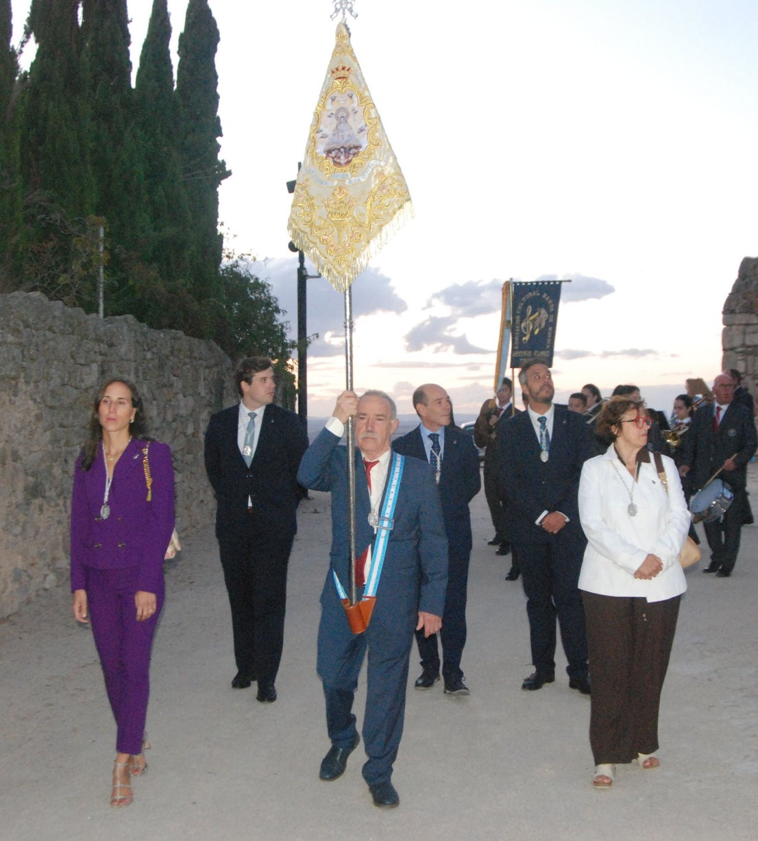 La Patrona llega a la iglesia de San Martín