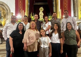Integrantes de la directiva de la hermandad Cristo del Perdón