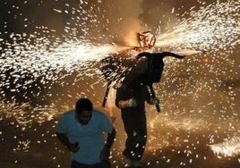 El toro de fuego de Belén