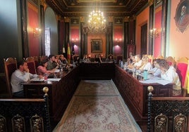 Sesión plenaria celebrada ayer en el Ayuntamiento de Trujillo