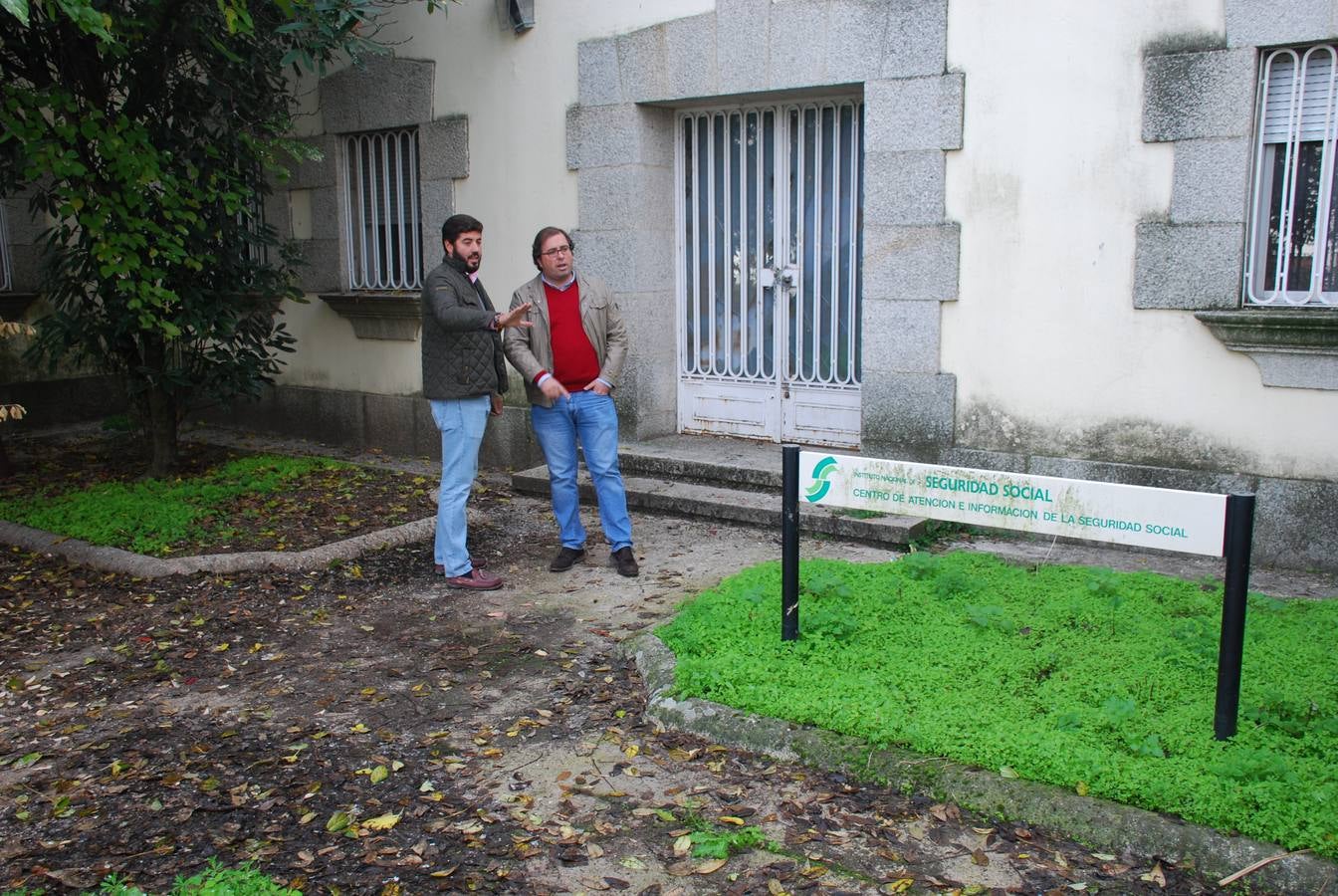 el alcalde junto con el concejal de Obras Juan Jesús Martín