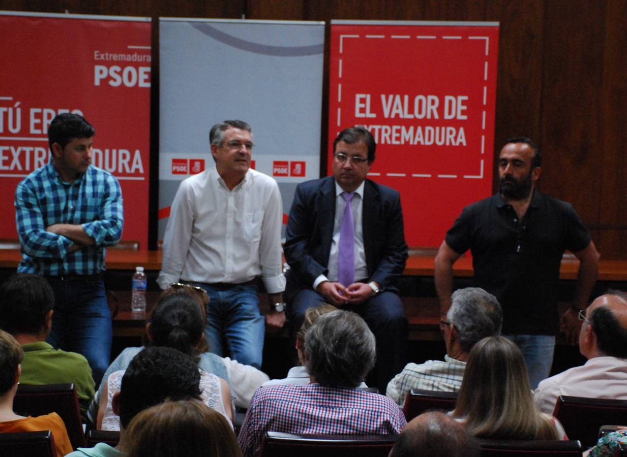 Los líderes socialistas, en el acto celebrado este miércoles 