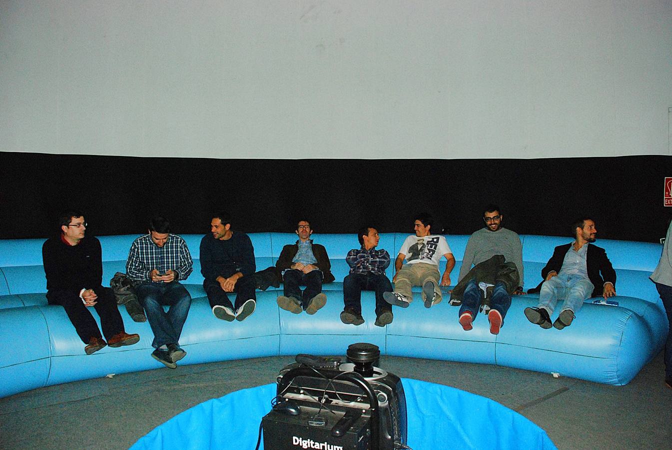 Visitantes del planetario  