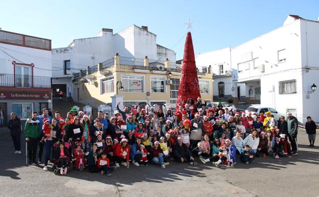 Participantes en la tercera edición de la San Silvestre