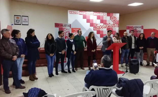 Miembros de la candidatura socialista