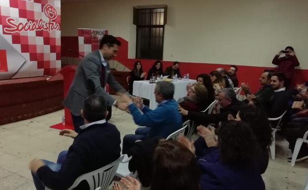 Baldomero Jimeno felicita al candidato