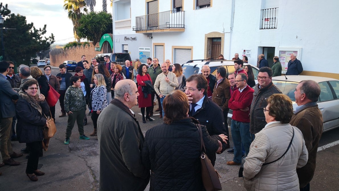 Imágenes de la presentación de la candidatura de Manolo Borrego a la alcaldía del ayuntamiento de Valverde, con la visita del presidente de la Junta, Guillermo Fernández Vara (08-02-2019)